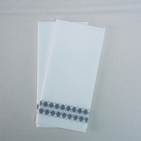 Serviettes de table jetables écologiques en papier Airlaid, douces et sans peluches, en rouleau, pour la restauration et les restaurants