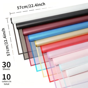 Nouveauté Papier d'emballage pour fleurs 35x50cm Imperméable Papier minimaliste Impression recto simple Saint-Valentin - Product Image 2