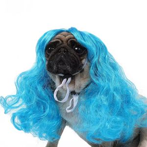 Pet Wig Cat <b>Dog</b> Universal Wig Pet Christmas Halloween Big Wavy Hair <b>Dog</b> Wig Accessory - Product Image 6