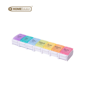 Storage Cases Pill Medicine Tablet Box Custom Portable Eco Friendly Plastic Weekly Storage Organizer Medicen Cases 7 Days Pill Box
