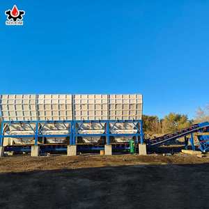 Máquina Dosificadora de Agregados de Acero SDDOM de 25m3, Tolva de Almacenamiento de Agregados con Pesaje por Separado y Acumulación - Product Image 1