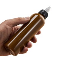 Flacons applicateurs personnalisés pour emballages cosmétiques, pour huile de croissance capillaire, 4 oz (120 ml), flacon distributeur vide, flacon d'huile capillaire de 100 ml avec bouchon