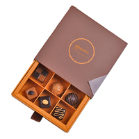 Caja de Regalo de Cartón con Cajón para Chocolates, Personalizada, de Lujo, Grande, con Cinta, para Empacar Galletas y Pasteles