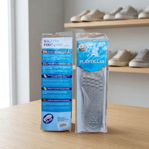 Soletta ERP in EVA Ammortizzante e Antibatterica per la Cura dei Piedi, Taglie 35-45, Calzini Interni per Scarpe - Product Image 1
