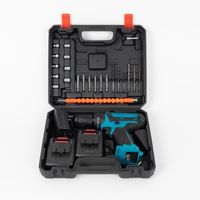 Perceuse électrique sans fil au lithium à vitesse variable LJ 600W, ensemble de 24 pièces, multifonctionnelle pour le bricolage domestique, perçage à percussion du bois