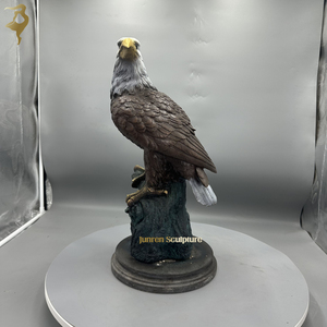 Artesanía de Metal, pequeñas estatuas de águila de bronce para Decoración de mesa, esculturas de águila de latón, figuritas para recuerdos - Product Image 1