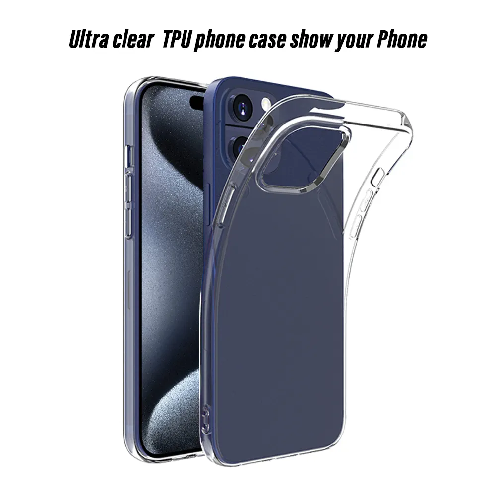 New Clear Phone Case For IPhone 16 Series 2024 Custom Transparent Soft TPU Mobile Phone Case Cover For IPhone 16 Series
