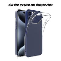 Nouvelle coque de téléphone transparente pour iPhone 16 Series 2024 housse de téléphone portable en TPU souple transparente personnalisée pour iPhone 16 Series