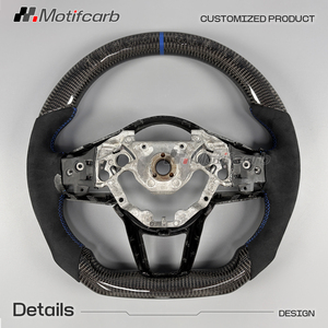 Volante de Fibra de Carbono Personalizado para Nissan Z Nismo 400Z Coupé 2023-2026 con Empuñaduras de Cuero Negro Perforado - Product Image 5