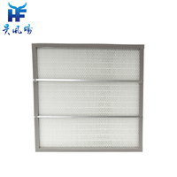 Filtre HEPA sans séparateur à mini-plis H13 H14, fabricant certifié ISO9001 pour la filtration terminale FFU HVAC en salle blanche