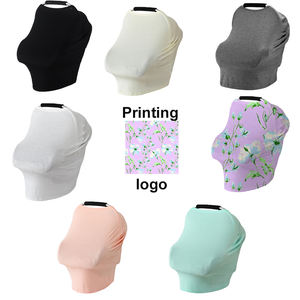 Polyester Allaitement Écharpe Allaitement Allaitement Phocho Couverture <span class=keywords><strong>Cape</strong></span> Solide Couleur Respirant Extensible Bébé Siège De Voiture Couverture - Product Image 2