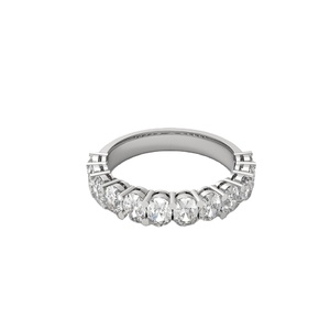 Engagement Wedding <b>Ring</b> Unisex IGI Certified HPHT VVS Lab Grown Filled Oval Cut Diamond 18k 14k Gold Rhodium Plated Fashion <b>Ring</b> - Product Image 3