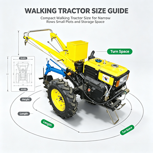 Tractor <span class=keywords><strong>de</strong></span> <span class=keywords><strong>Mano</strong></span> <span class=keywords><strong>de</strong></span> 8-32 HP con Arado <span class=keywords><strong>de</strong></span> Moldura, Fácil Operación para Preparación <span class=keywords><strong>de</strong></span> Terrenos en Huertos - Product Image 4