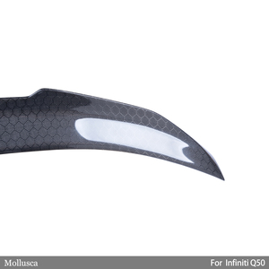 สปอยเลอร์หลังคาร์บอนไฟเบอร์ทรงรังผึ้งแบบ PSM2 สำหรับ Q50 Q50S Q50L ปี 2013-2023 - Product Image 5