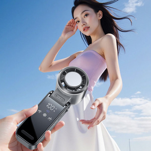Handheld <b>Fan</b> With Brushless Motor Foldable Portable Rechargeable Cooling <b>Fan</b> For Outdoor Use - Product Image 1