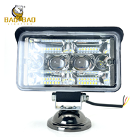 BB1013 4 pouces 12-80v hors route carré brouillard conduite lampe tout-terrain Spot 16 Led travail POD lumière pour ATV camion Jeep bateau voiture moto