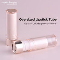 Grands tubes vides de baume de maquillage PCR Push up pour déodorant et cosmétiques 10g