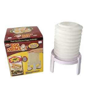 Pelador de cáscara de huevo Prensa manual mágica Pelador de huevos duros Removedor de cáscara de huevo - Product Image 1