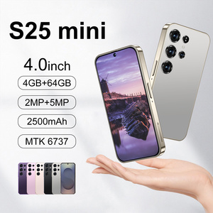 Giá thấp ban đầu 4 inch 4GB + 64GB Dual Sim thông minh 4G 5G Android S25 mini siêu nhỏ điện thoại - Product Image 5