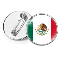 Nouvelle Broche Rétro Drapeau du Nouveau-Mexique, Badge Épingle Pays du Monde, Cadeau Original, Souvenir pour Voyageurs et Amoureux, Cadeau pour Fans de Clubs de Football, Personnalisable