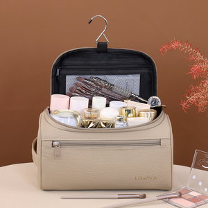 Bolsa <span class=keywords><strong>de</strong></span> Aseo <span class=keywords><strong>de</strong></span> Viaje Extra Grande, Tejido Taslon con Acabado Texturizado, Organizador <span class=keywords><strong>de</strong></span> Maquillaje Multifuncional, Estuche Cosmético Portátil - Product Image 2