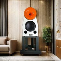 KYYSLB DF-TF8 Enceintes HIFI Fever Amplifier Morning Glory 8 pouces, paire d'enceintes bibliothèque bidirectionnelles grand format haute fidélité pour l'audio domestique