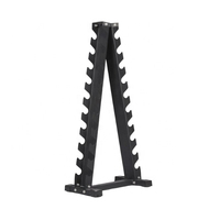 Support de Rangement Commercial et Domestique pour Haltères en Acier à 5 Niveaux en Forme de A, pour Poids de 9,5 kg, Accessoire d'Équipement de Fitness