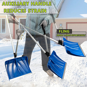 2-ב-1 דו-ידיות ארגונומית 18-אינץ 'הסרת שלג כלי להסרת שלג - Product Image 2