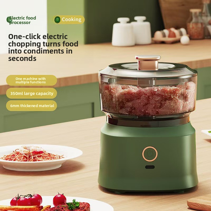 New Household Electric Mixer Food Processor Multifunctional Kitchen Meat Grinder Garlic Chopper Baby Food Maker Bass Noise