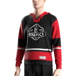 Maillots de hockey personnalisés sublimés pour hommes, uniformes vierges pour équipes d'entraînement, impression OEM, sweats à capuche pour adultes - Product Image 5