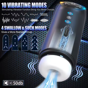 Vibrant Poussée Sucer Hommes Masturbation Coupe Électrique Poche Chatte <span class=keywords><strong>Auto</strong></span> Mâle <span class=keywords><strong>Homme</strong></span> Sucer Stroker Masturb avec Base Chauffante - Product Image 2