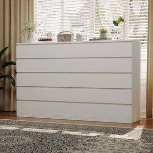 Cómoda Moderna de Madera con 10 Cajones, Diseño Minimalista sin Tiradores, para Dormitorio, Sala de Estar, Mueble Multifuncional para el Hogar - Product Image 3