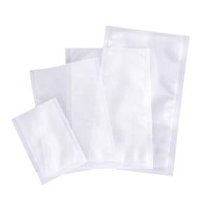 OEM Eco friendly 3 side sealed frozen food packaging transparent plastic bags custom printed vacuum seal bag