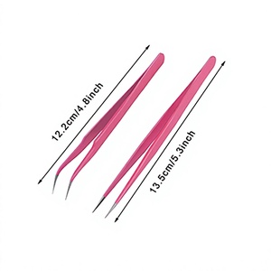 Pince à épiler pour extensions de cils en acier inoxydable super solide de qualité durable, à pointe fine et lisse, marque privée, vente en gros - Product Image 6