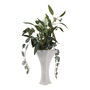 Vaso contemporaneo stampato in 3D per l'arredamento del soggiorno, vaso decorativo per fiori per camera da letto, casa e ufficio, elegante per la casa. - Product Image 2