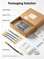 Câble coaxial court U.FL U.FL Mini RG1.13 en cuivre toronné 50 Ohm pour antenne de module sans fil WiFi GPS LoRa IoT PCB