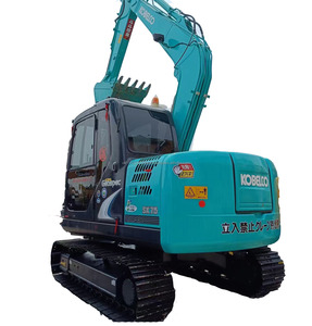 รถขุดไฮดรอลิกแบบตีนตะขาบ Kobelco SK75-8 รุ่นปี 2023 มือสองจากจีน น้ำหนัก 7.5 ตัน ความจุบุ้งกี๋ 0.4 ลูกบาศก์เมตร สภาพดี ราคาถูก มีสินค้าในสต็อก - Product Image 1