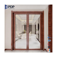Fenêtre à battant inclinable et pivotante en aluminium et bois haut de gamme PDP OEM, verre trempé, certifiée Energy Star, pour cuisine, villa, extérieur