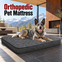 Lit pour chien orthopédique moderne et confortable pour chiens de taille moyenne et extra-large, avec coussin en éponge et housse amovible imperméable