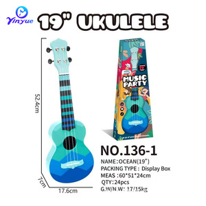 Ukelele para niños, juguete musical de 19 pulgadas para principiantes, estudiantes, niños, niñas, juguete unisex, instrumento de guitarra - Product Image 5
