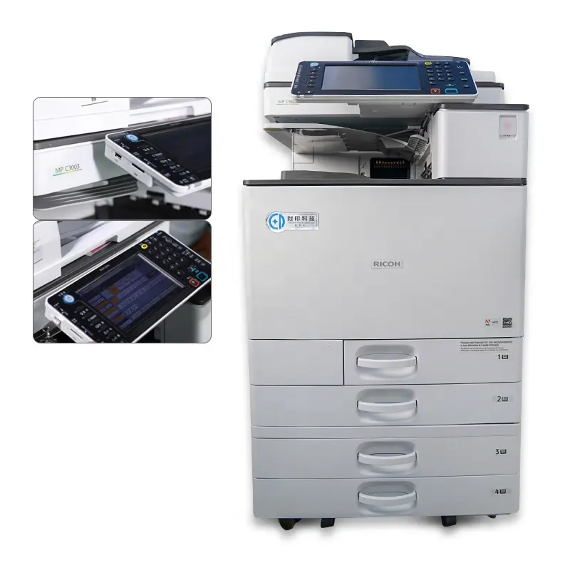 Segunda mão Para Impressora Ricoh Usado Copiadoras A Laser UMA Cor Cópia Duplicador Ricoh MP C3003 3503 4503 5503 6003 Impressão máquina