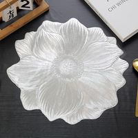 Set de table style nordique Lotus, résistant à la chaleur, imperméable, anti-taches, en PVC lavable, isolation thermique, pour hôtel et restaurant