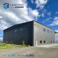 Hangar Prefabricado de Acero para Aviones, Estructura Metálica Personalizada de Gran Capacidad y Resistencia para Almacenamiento de Aeronaves Pesadas