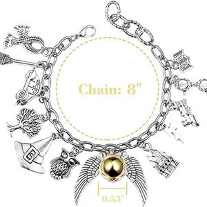 Ensemble de bijoux fantaisie avec bracelets à breloques sur le thème de l'espace, bracelet ajustable sur le thème de la sorcellerie, cadeau d'anniversaire pour enfants, filles, femmes - Product Image 3