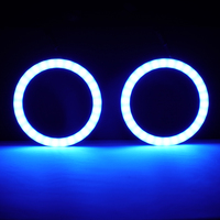 Pièces automobiles 7 pouces phare led ange yeux halo anneau 7 ''phare avec clignotant ambre pour Jeep Wrangler JK