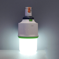 Éclairage d'urgence domestique, ampoule LED rechargeable à batterie amovible, haute luminosité, portable, pour camping, extérieur, nuit, urgence