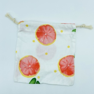 Sac à cordon en toile de coton de petite taille, promotionnel, écologique, avec sublimation couleur intégrale - Product Image 2