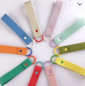 Étiquette nominative personnalisée en toile avec logo brodé pour enfants, patch thermocollant, étiquette de clé en sangle, lanière, étiquettes de bagage, sangle de clé en toile - Product Image 3