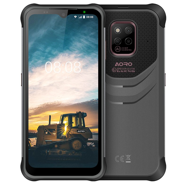 Octa Core LTE NFC IP68 French SOS Dual SIM 4G Android Smartphone A16 720x1600 16MP+20MP 10000mAh Battery
