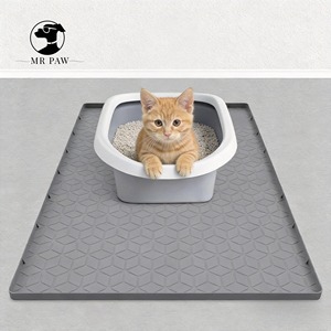 Alfombrilla Ecológica Grande Impermeable Antideslizante <span class=keywords><strong>para</strong></span> Arena de Gatos, de Silicona Sólida, Fácil de Limpiar, <span class=keywords><strong>para</strong></span> Recoger Excrementos de Gatos y <span class=keywords><strong>Perros</strong></span> - Product Image 5